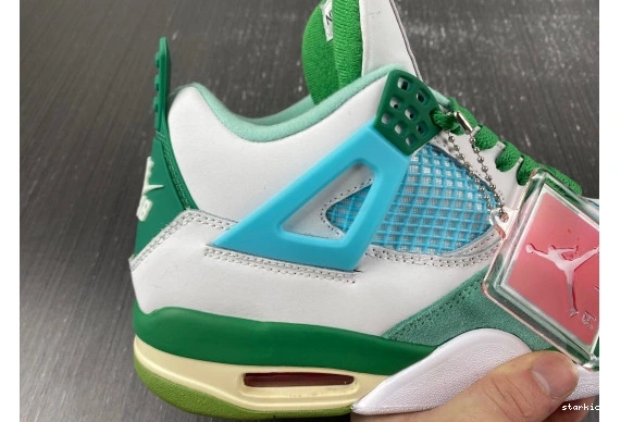 Grass SB   Jordan AJ4-KNCW edition)  AJ4-KNCW Green 4 Retro (limited White 0227